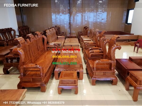 Wooden Sofa Set Wooden Settee Set No-1714 Modern Wooden Sofa Set
