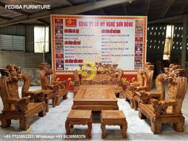 Wooden Sofa Set Wooden King Sofa Set No-1820 Damro Wooden Sofa Set