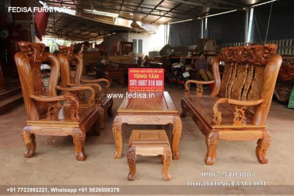 Wooden Sofa Set Wooden 4 Piece Reclining Leather Sofa Set No-1836 Wooden Carved Sofa Set