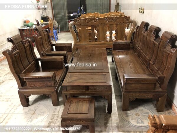 Wooden Sofa Set Wooden Small Living Room Furniture Sets No-1860 Wooden Setty Set