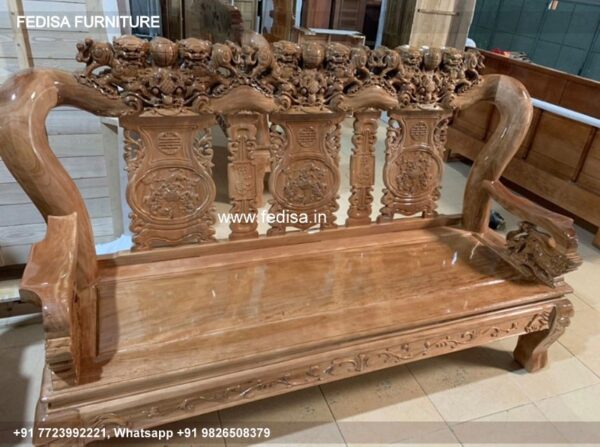Wooden Sofa Set Wooden 6 Seater Sofa Set Price Below 15000 No-1869 Luxury Wooden Sofa Set