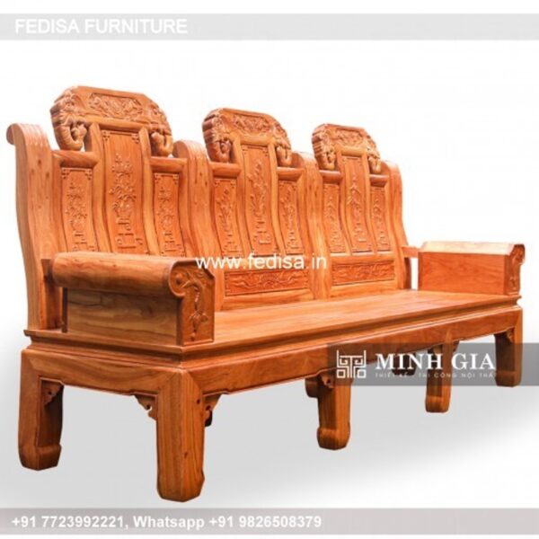 Wooden Sofa Set Wooden Beige Sofa Sectional No-1962 49 Seater Wooden Sofa Set