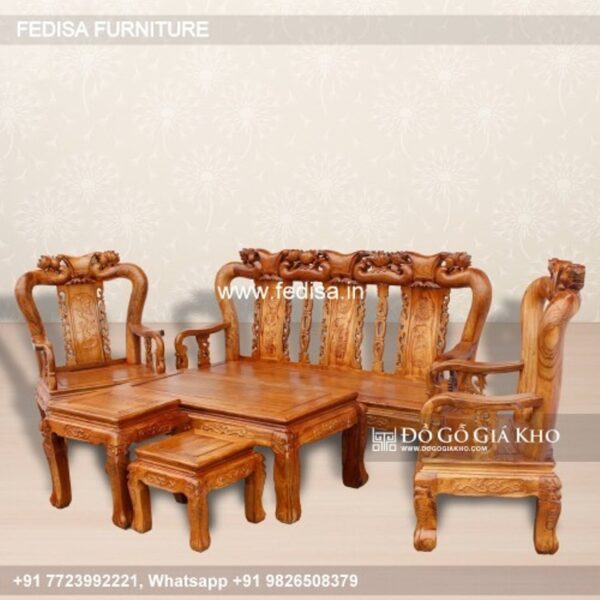 Wooden Sofa Set Wooden Lifestyle Sofa Set No-2023 Simple Wooden Sofa Set