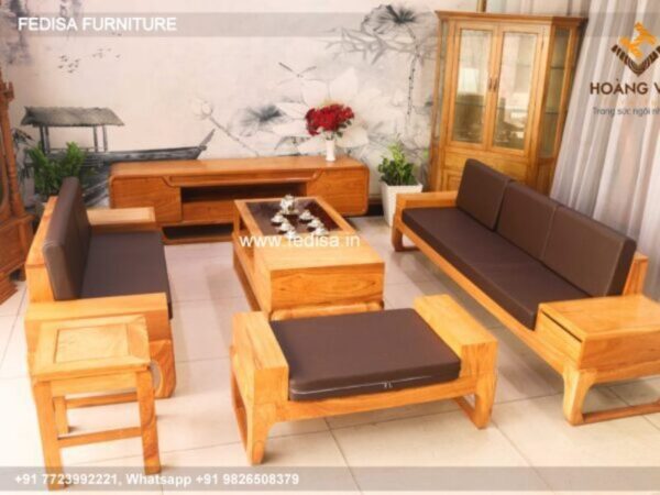 Wooden Sofa Set Wooden L Lounge Sofa No-2161 Wooden Carved Sofa Set