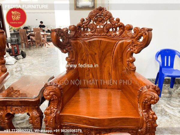 Wooden Sofa Set Wooden Royal Oak Wooden Sofa Set No-2287 69 Seater Wooden Sofa Set