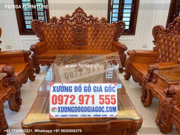 Wooden Sofa Set Wooden Leather L Shape Sofa Set No-2310 Cushion For Wooden Sofa Set