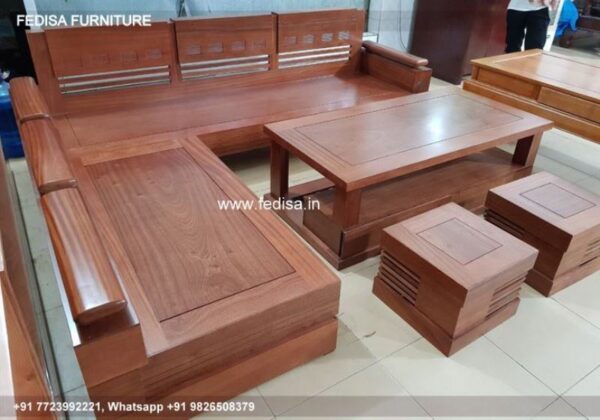 Wooden Sofa Set Wooden 2pc Living Room Set No-2324 Luxury Wooden Sofa Set