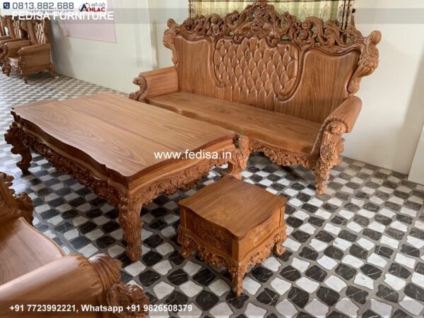 Wooden Sofa Set Wooden Fabindia Sofa Set No-2342 Wooden Sofa Online