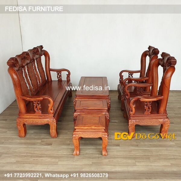Wooden Sofa Set Wooden Bamboo Set Sofa No-2503 Wooden Sofa 5 Seater