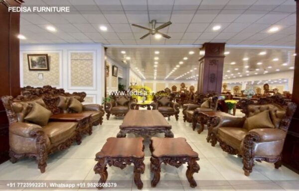 Wooden Sofa Set Wooden Sofa Set Price No-2582 5 Seater Wooden Sofa