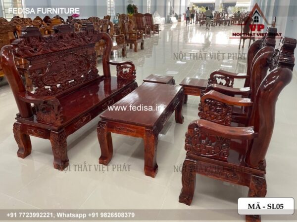 Wooden Sofa Set Wooden Wooden Sofa Set No-2585 L Shape Wooden Sofa