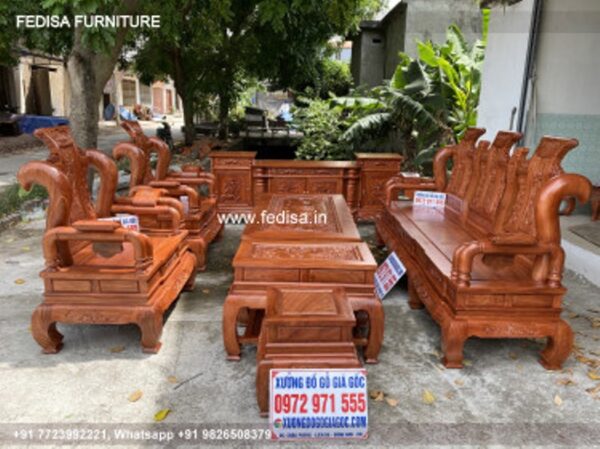 Wooden Sofa Set Wooden Bed Sofa Set No-2686 Royal Wooden Sofa Set