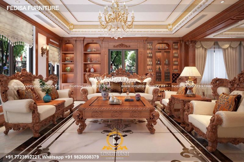 Wooden Sofa Set Wooden Genuine Leather Sofa Set No-2729 7 Seater Wooden Sofa Below 10000