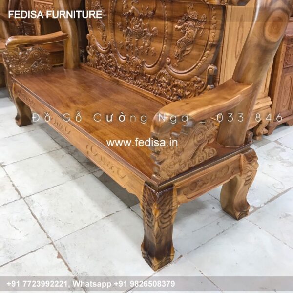 Wooden Sofa Set Wooden Kurlon Sofa Set No-2758 Wooden Frame Sofa Set