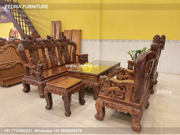 Wooden Sofa Set Wooden Three Piece Sofa Set No-2830 Second Hand Wooden Sofa