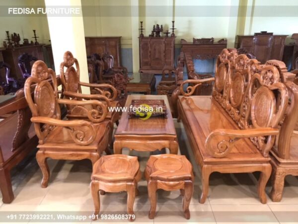 Wooden Sofa Set Wooden 6 Seater L Shape Sofa No-2838 Wooden Sofa Set Online Flipkart