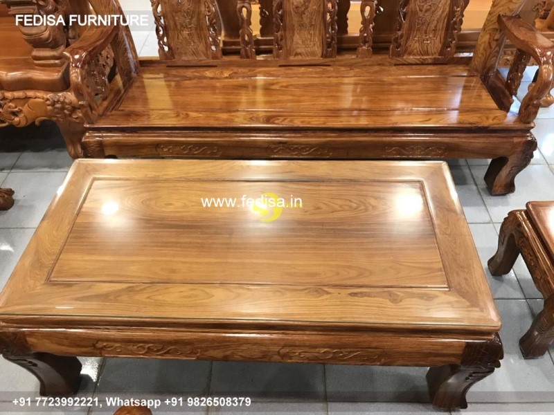 Wooden Sofa Set Wooden 9 Seater Sofa Set With Table No-2893 L Shape Wooden Sofa Set