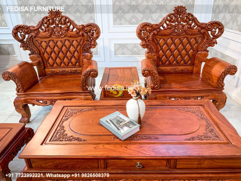 Wooden Sofa Set Wooden Traditional Living Room Sets No-2910 L Shape Wooden Sofa