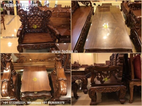 Wooden Sofa Set Wooden Turquoise Sofa Set No-2939 Best Wooden Sofa