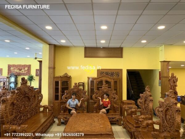 Wooden Sofa Set Wooden Brown Leather Couch Set No-2942 Wooden Sofa Set Below 5007