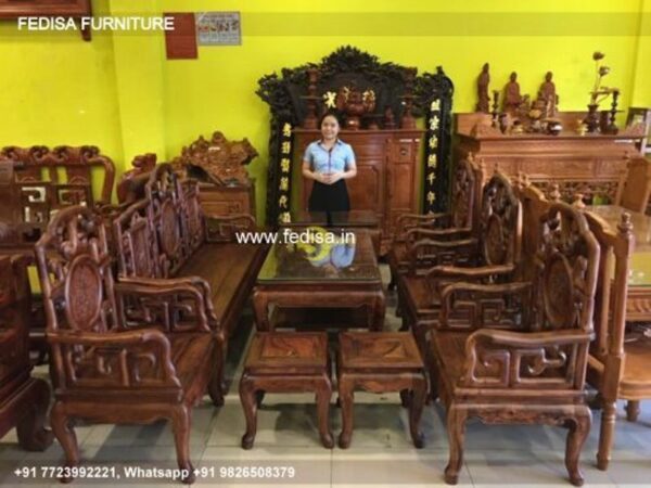 Wooden Sofa Set Slim Wooden Sofa Set No-2971 Wooden Corner Sofa