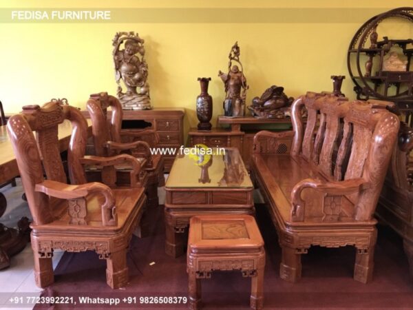 Wooden Sofa Set Wooden Floral Sofa Set No-2981 Wooden Sofa Online