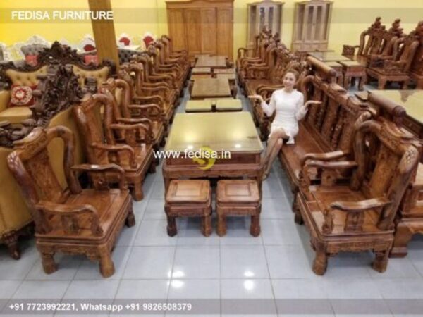 Wooden Sofa Set Wooden 9 Piece Sectional Sofa No-2984 L Shape Sofa Set Wooden