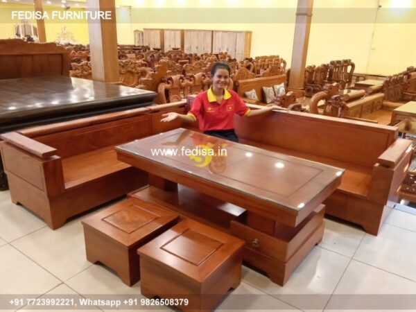 Wooden Sofa Set Wooden Cloth Sofa Set No-2995 Wooden Carved Sofa Set