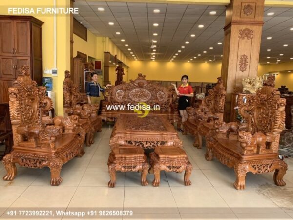 Wooden Sofa Set Wooden Sofa Set For Small Room No-3007 Wooden Sofa Set Below 5008