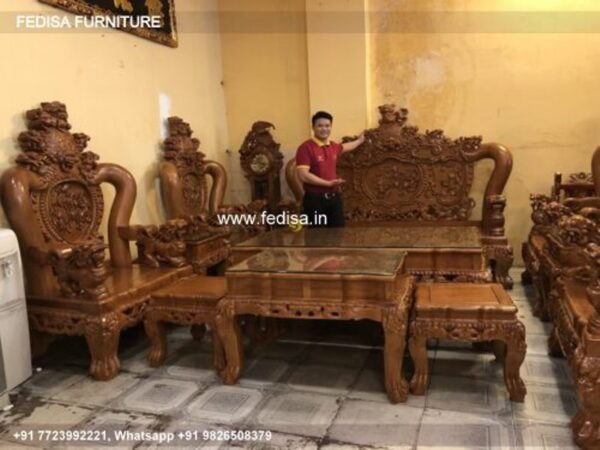 Wooden Sofa Set Wooden Maharaja Style Sofa No-3081 Maharaja Wooden Sofa Set