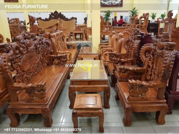 Wooden Sofa Set Wooden Big L Shape Sofa No-3085 Royal Oak Wooden Sofa Set