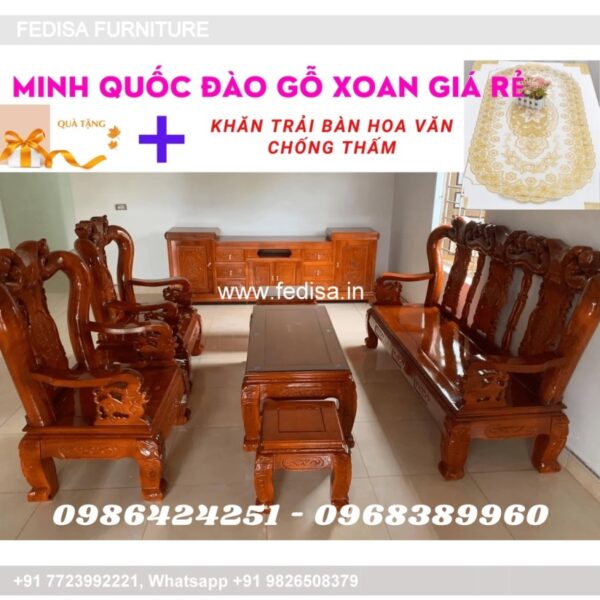 Wooden Sofa Set Wooden Brown L Shape Sofa No-3101 Wooden Corner Sofa