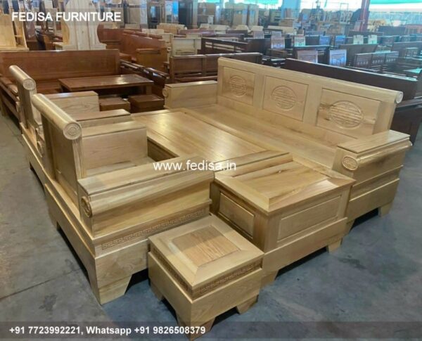 Wooden Sofa Set Lightweight Wooden Sofa Set No-3112 Corner Sofa Set Wooden