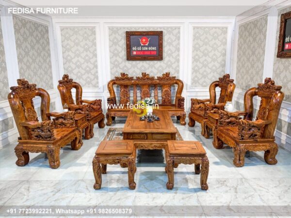 Wooden Sofa Set Wooden Leather Couch Set For Sale No-3130 Sofa Set Price Wooden