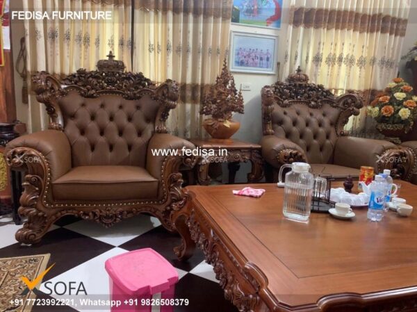 Wooden Sofa Set Wooden Single Sofa Set Price No-3135 Simple Sofa Set Wooden