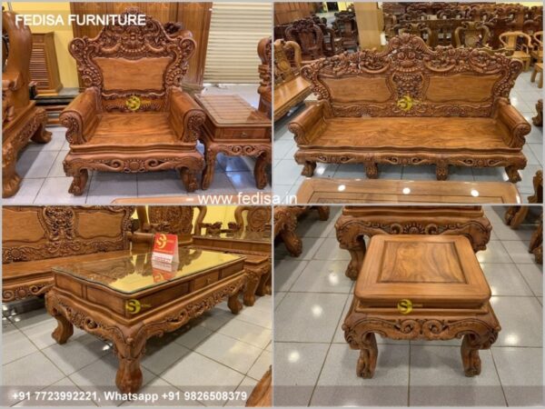 Wooden Sofa Set Wooden Corner Sofa And Chair Set No-3175 Urban Ladder Wooden Sofa