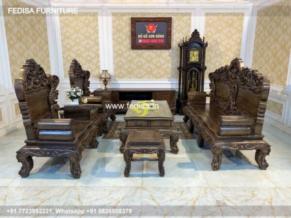 Wooden Sofa Set Wooden Power Recliner Sofa Set No-3214 Wooden Setty Set