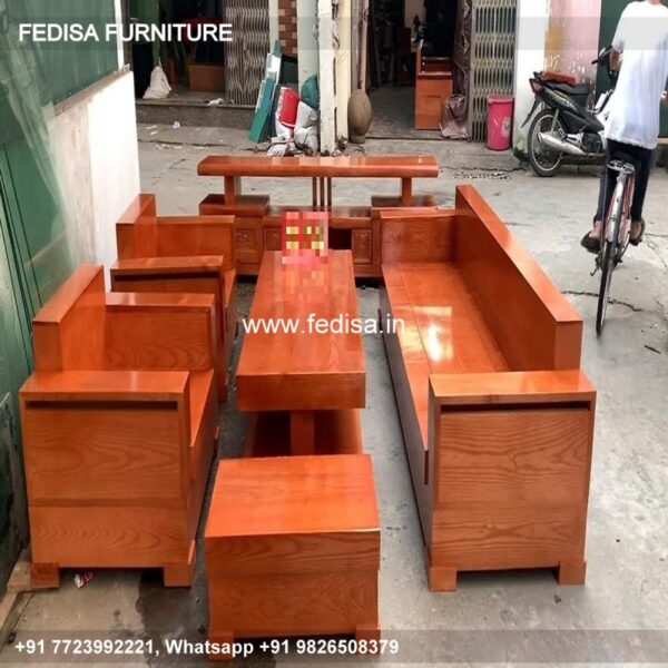 Wooden Sofa Set Wooden Affordable L Shaped Couch No-3235 L Shape Wooden Sofa