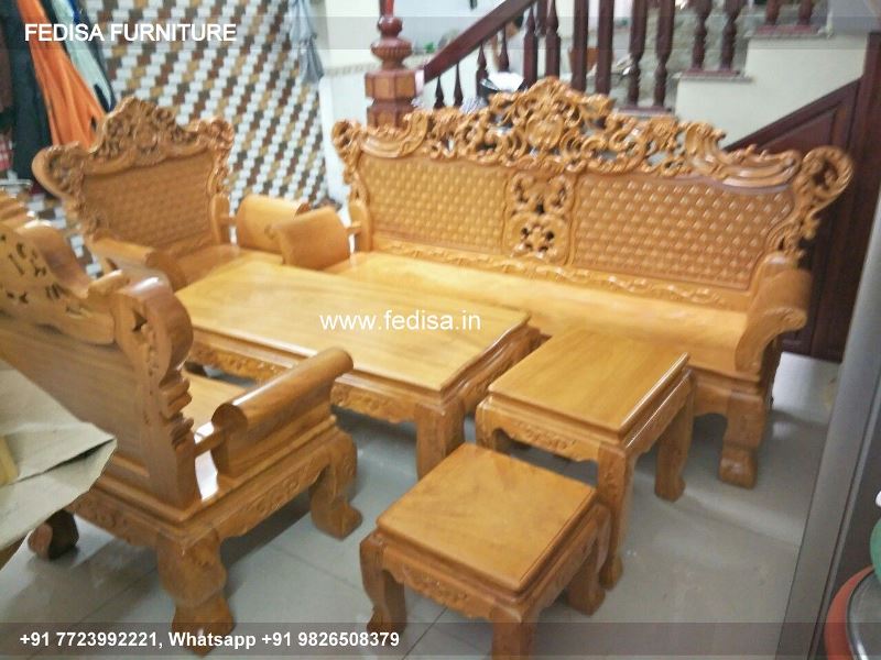 Wooden Sofa Set Wooden Couch Chair Set No-3242 Corner Sofa Set Wooden