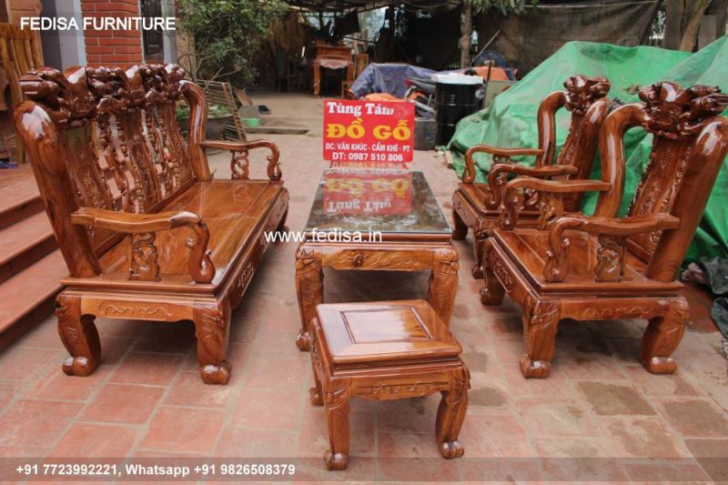 Wooden Sofa Set Wooden New Sofa Set 2022 No-3247 Simple Wooden Sofa Set