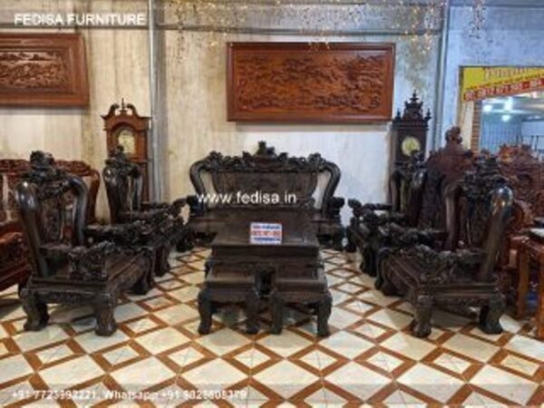 Wooden Sofa Set Wooden Royal Furniture Sofa Set No-3298 Wooden Sofa Set Online