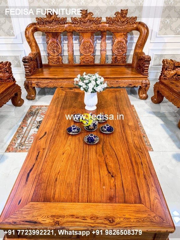 Wooden Sofa Set Wooden 9 Seater Sofa With Table No-3356 Maharaja Wooden Sofa