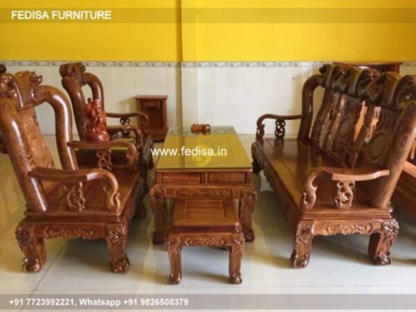 Wooden Sofa Set Wooden Incliner Sofa Set No-3376 Wooden Sofa Set For Living Room