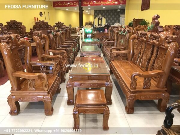 Wooden Sofa Set Wooden Sofa Set Ash Living Room Set No-3379 17 Seater Wooden Sofa Below 10000