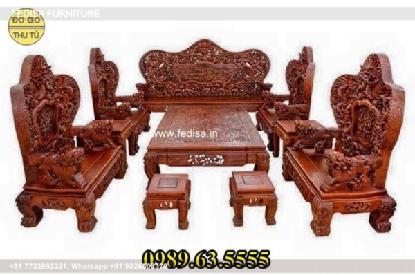 Wooden Sofa Set Wooden Kather Sofa Set No-3397 Wooden Sofa Set Below 5014