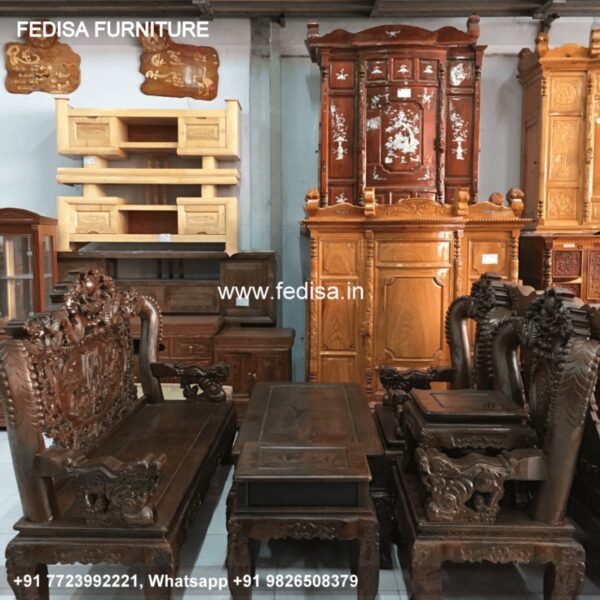 Wooden Sofa Set Wooden Sofa And Two Chairs Set No-3425 Wooden Sofa Set Price