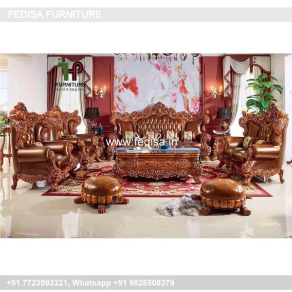 Wooden Sofa Set Wooden Winchester Sofa Set No-3444 18 Seater Wooden Sofa Below 10000