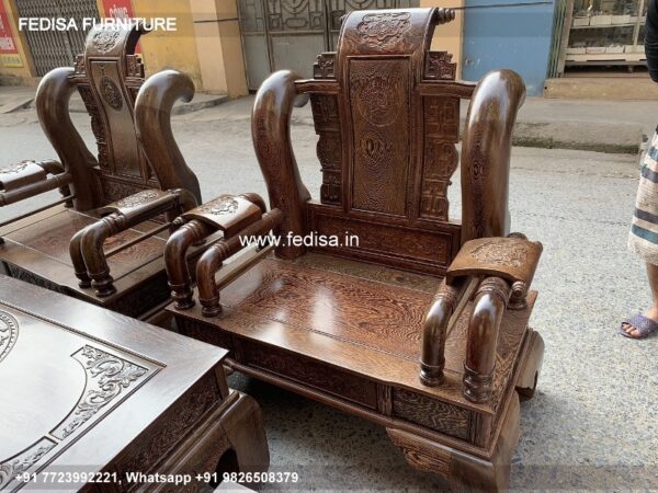 Wooden Sofa Set Wooden Sofa Set 5002 No-3446 65 Seater Wooden Sofa Set