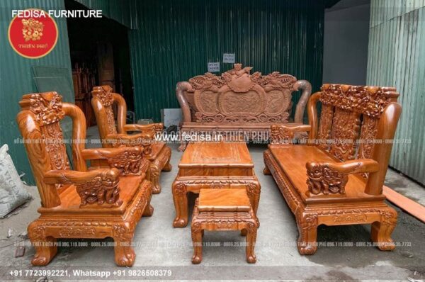 Wooden Sofa Set Wooden Wooden Sofa Set Near Me No-3475 Royal Oak Wooden Sofa Set