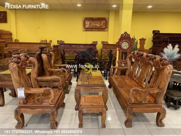 Wooden Sofa Set Wooden White Recliner Sofa Set No-3478 L Shape Wooden Sofa Set